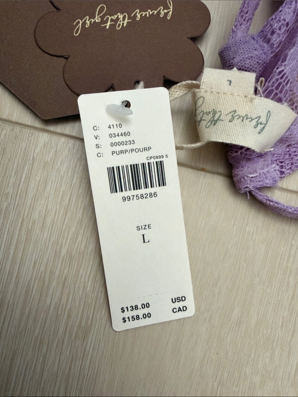 Anthropologie Lavender and White Lace Tiered Camisole - Picture 4 of 8